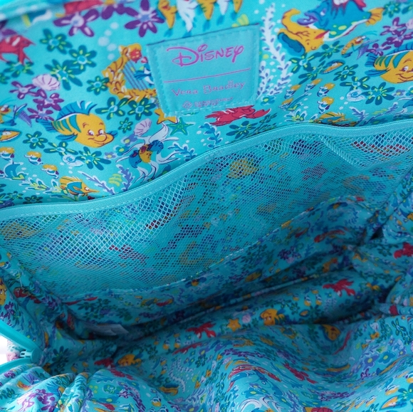 Vera Bradley Disney Little Mermaid Campus Backpack NWOT - Picture 5 of 7